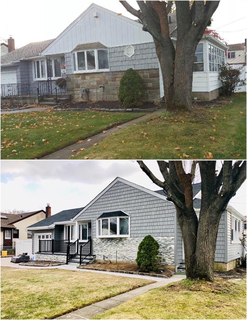 Exterior Home Renovation Before & After